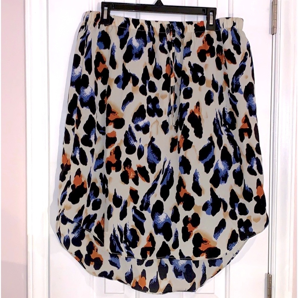 SHEIN CURVE  print skirt 2XL
